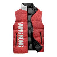 Custom Hong Kong Rugby 2026 Sleeveless Puffer Jacket Go Dragon Red Version