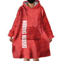 Custom Hong Kong Rugby 2026 Wearable Blanket Hoodie Go Dragon Red Version
