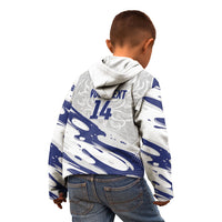 Custom Hong Kong Rugby 2026 Kid Hoodie Go Dragon White Version