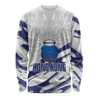 Custom Hong Kong Rugby 2026 Long Sleeve Shirt Go Dragon White Version