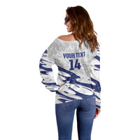 Custom Hong Kong Rugby 2026 Off Shoulder Sweater Go Dragon White Version