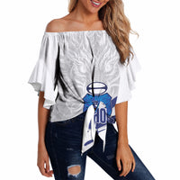 Custom Hong Kong Rugby 2026 Off Shoulder Wrap Waist Top Go Dragon White Version