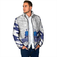 Custom Hong Kong Rugby 2026 Padded Jacket Go Dragon White Version