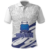 Custom Hong Kong Rugby 2026 Polo Shirt Go Dragon White Version