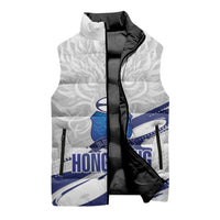 Custom Hong Kong Rugby 2026 Sleeveless Puffer Jacket Go Dragon White Version