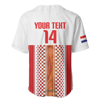 Custom Croatia Football 2026 Baseball Jersey Hrvatska Checkerboard Trophy Style