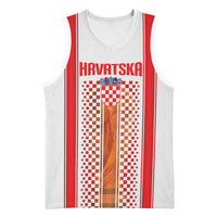 Custom Croatia Football 2026 Basketball Jersey Hrvatska Checkerboard Trophy Style