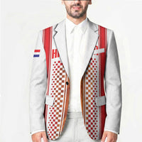 Custom Croatia Football 2026 Blazer Hrvatska Checkerboard Trophy Style