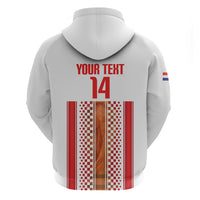 Custom Croatia Football 2026 Hoodie Hrvatska Checkerboard Trophy Style