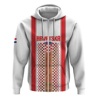 Custom Croatia Football 2026 Hoodie Hrvatska Checkerboard Trophy Style