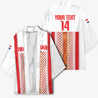 Custom Croatia Football 2026 Kimono Hrvatska Checkerboard Trophy Style