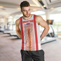 Custom Croatia Football 2026 Men Tank Top Hrvatska Checkerboard Trophy Style