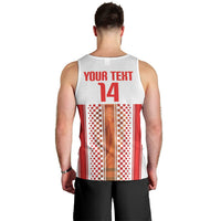 Custom Croatia Football 2026 Men Tank Top Hrvatska Checkerboard Trophy Style