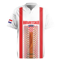 Custom Croatia Football 2026 Rugby Jersey Hrvatska Checkerboard Trophy Style