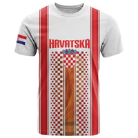 Custom Croatia Football 2026 T Shirt Hrvatska Checkerboard Trophy Style