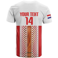 Custom Croatia Football 2026 T Shirt Hrvatska Checkerboard Trophy Style