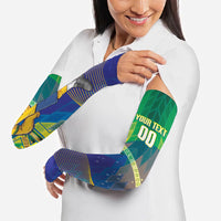 Custom Brazil Football 2026 Arm Sleeves Canarinho Mascot Bate no Peito