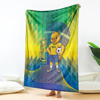 Brazil Football 2026 Blanket Canarinho Mascot Bate no Peito