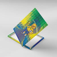 Brazil Football 2026 Canvas Wall Art Canarinho Mascot Bate no Peito