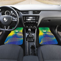 Custom Brazil Football 2026 Car Mats Canarinho Mascot Bate no Peito