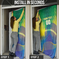 Custom Brazil Football 2026 Door Cover Canarinho Mascot Bate no Peito