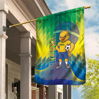 Brazil Football 2026 Garden Flag Canarinho Mascot Bate no Peito