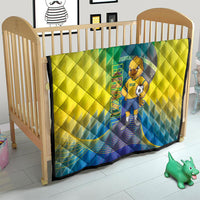 Brazil Football 2026 Quilt Canarinho Mascot Bate no Peito