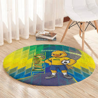 Brazil Football 2026 Round Carpet Canarinho Mascot Bate no Peito
