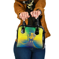 Brazil Football 2026 Shoulder Handbag Canarinho Mascot Bate no Peito