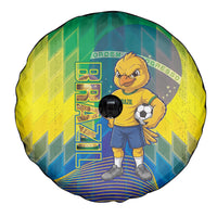 Brazil Football 2026 Spare Tire Cover Canarinho Mascot Bate no Peito