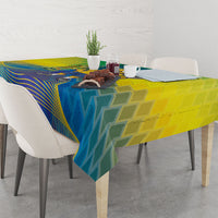 Brazil Football 2026 Tablecloth Canarinho Mascot Bate no Peito