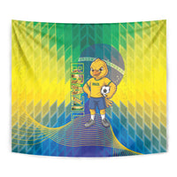 Brazil Football 2026 Tapestry Canarinho Mascot Bate no Peito