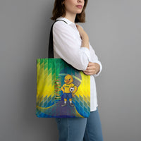 Brazil Football 2026 Tote Bag Canarinho Mascot Bate no Peito