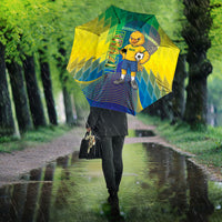 Brazil Football 2026 Umbrella Canarinho Mascot Bate no Peito