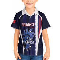 Custom France Football 2026 Hawaiian Shirt Allez Les Bleus Flag Brush Style