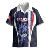 Custom France Football 2026 Kid Hawaiian Shirt Allez Les Bleus Flag Brush Style
