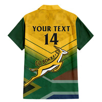 Custom South Africa Rugby Family Matching Mermaid Dress and Hawaiian Shirt Springboks Go Champions African Pattern - Wonder Print Shop