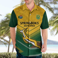 Custom South Africa Rugby Hawaiian Shirt Springboks Go Champions African Pattern - Wonder Print Shop
