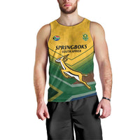Custom South Africa Rugby Men Tank Top Springboks Go Champions African Pattern - Wonder Print Shop