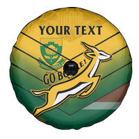 Custom South Africa Rugby Spare Tire Cover Springboks Go Champions African Pattern - Wonder Print Shop