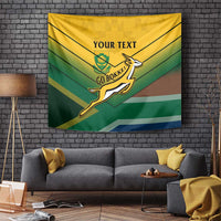 Custom South Africa Rugby Tapestry Springboks Go Champions African Pattern - Wonder Print Shop