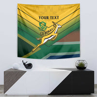 Custom South Africa Rugby Tapestry Springboks Go Champions African Pattern - Wonder Print Shop