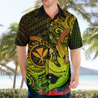 Hawaii Hawaiian Shirt Kanaka Map With Polynesian Shark Tattoo Reggae Unique - Wonder Print Shop