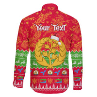 Personalised Eritrea Christmas Family Matching Tank Maxi Dress and Hawaiian Shirt Eritrean Olive Santa Claus Merry Xmas - Wonder Print Shop