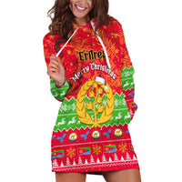 Personalised Eritrea Christmas Hoodie Dress Eritrean Olive Santa Claus Merry Xmas - Wonder Print Shop