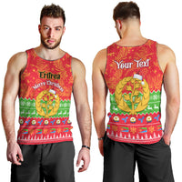 Personalised Eritrea Christmas Men Tank Top Eritrean Olive Santa Claus Merry Xmas - Wonder Print Shop
