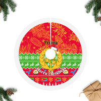 Eritrea Christmas Tree Skirt Eritrean Olive Santa Claus Merry Xmas - Wonder Print Shop