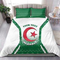 Personalized Algeria Bedding Set Coat Of Arms African Pattern - Wonder Print Shop