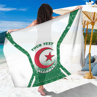 Personalized Algeria Sarong Coat Of Arms African Pattern - Wonder Print Shop