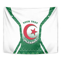 Personalized Algeria Tapestry Coat Of Arms African Pattern - Wonder Print Shop